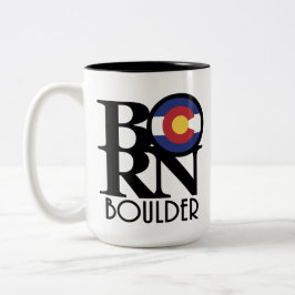Caneca De Café Em Dois Tons NASCER Boulder Colorado 15oz