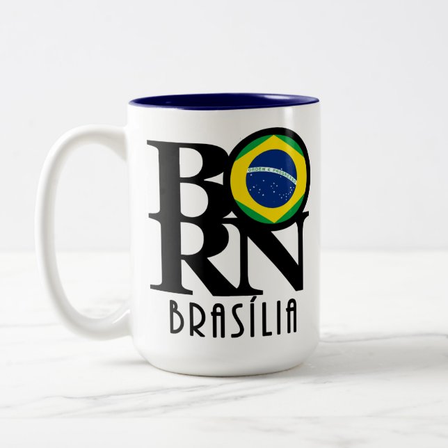 Caneca De Café Em Dois Tons NASCER Brasília 15oz (Esquerda)
