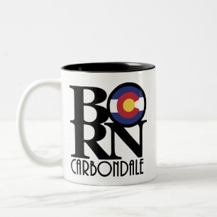 Caneca De Café Em Dois Tons NASCER Carbondale Colroado 11oz