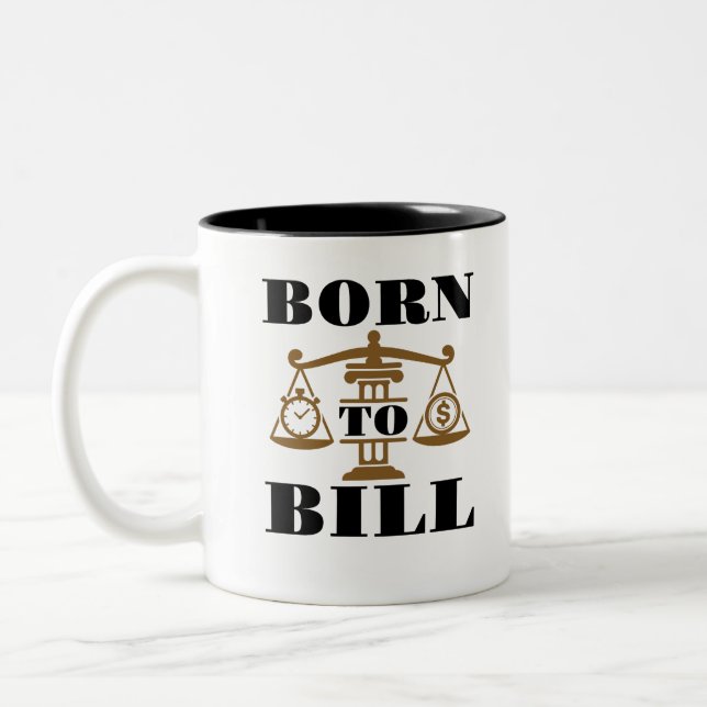 Caneca De Café Em Dois Tons Nascer do advogado para Bill (Esquerda)