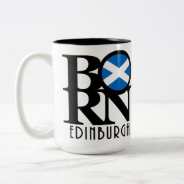 Caneca De Café Em Dois Tons NASCER Edinburgh Scotland 15oz