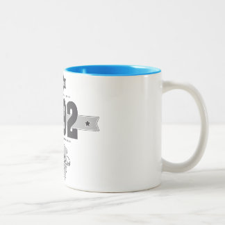 Caneca De Café Em Dois Tons Nascer em 1992 (Dark&Lightgrey)