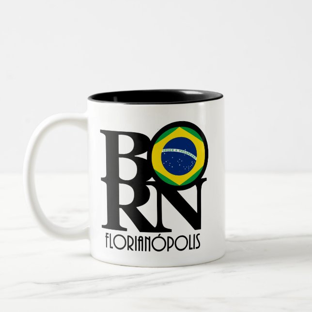 Caneca De Café Em Dois Tons NASCER Florianópolis 11oz (Esquerda)