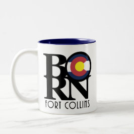 Caneca De Café Em Dois Tons NASCER Fort Collins Colorado 11oz