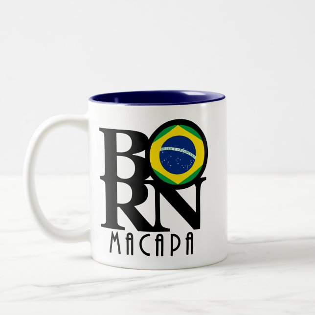 Caneca De Café Em Dois Tons NASCER Macapa 11oz (Esquerda)