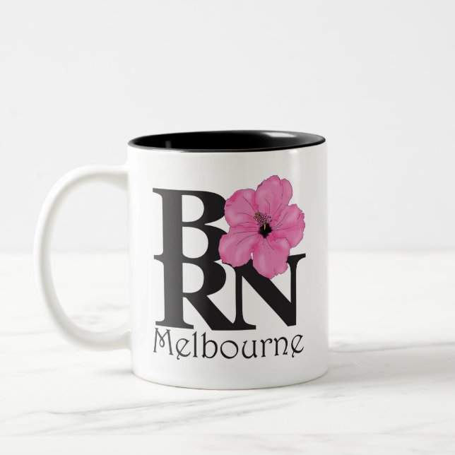 Caneca De Café Em Dois Tons NASCER Melbourne Pink Hibiscus (Esquerda)