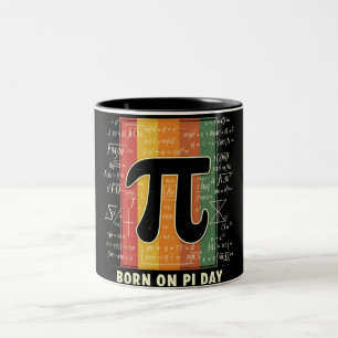 Caneca De Café Em Dois Tons Nascer na Matemática Retroativa do Dia Pi