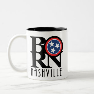 Caneca De Café Em Dois Tons NASCER Nashville