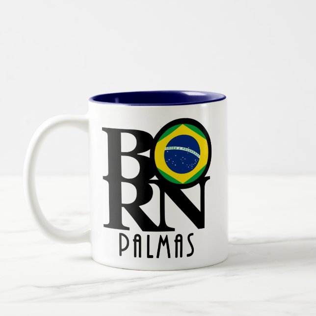 Caneca De Café Em Dois Tons NASCER Palmas 11oz (Esquerda)