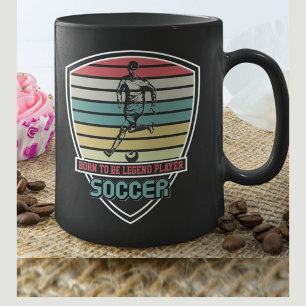 Caneca De Café Em Dois Tons Nascer Para Ser Jogador De Legenda