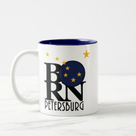 Caneca De Café Em Dois Tons NASCER Petersburg Alaska 11oz