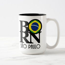 Caneca De Café Em Dois Tons NASCER São Paulo 15oz