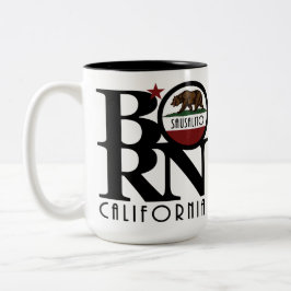 Caneca De Café Em Dois Tons NASCER Sausalito CA 15oz