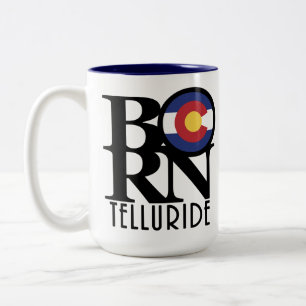 Caneca De Café Em Dois Tons NASCER Telluride Colorado 15oz