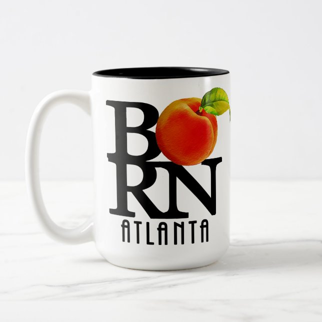 Caneca De Café Em Dois Tons NASCIDO Atlanta 15oz (Esquerda)