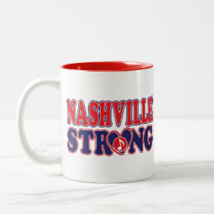 Caneca De Café Em Dois Tons Nashville-Strong-Music-Note