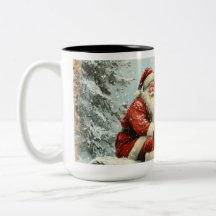 Natais vintages Ornamentos Café Mug