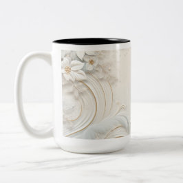 Caneca De Café Em Dois Tons Natais vintages Ornamentos Café Mug