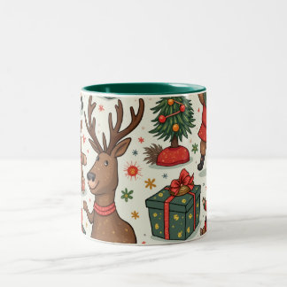 Caneca De Café Em Dois Tons Natal
