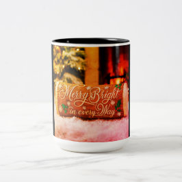 Caneca De Café Em Dois Tons Natal