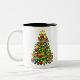 Caneca De Café Em Dois Tons Natal