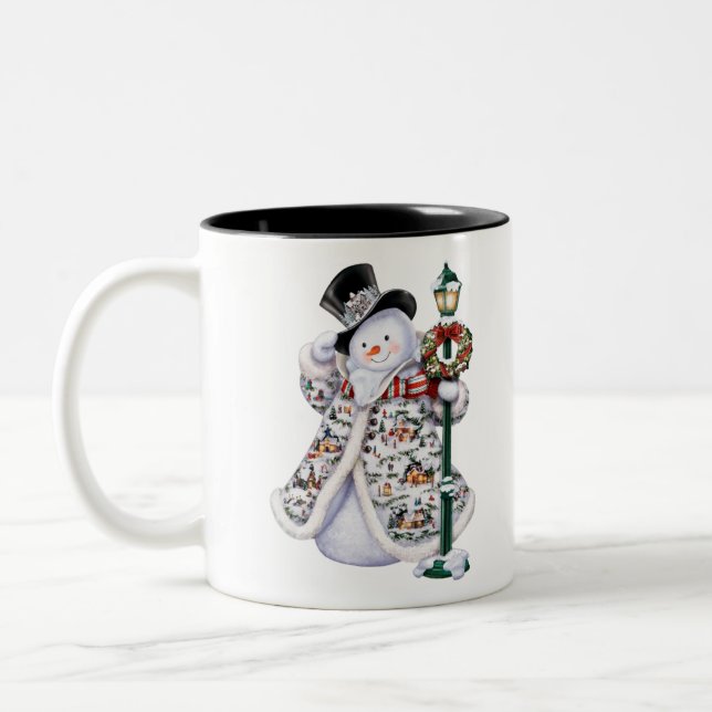 Caneca De Café Em Dois Tons Natal (Esquerda)