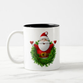 Caneca De Café Em Dois Tons Natal