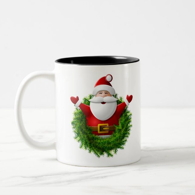 Caneca De Café Em Dois Tons Natal (Esquerda)