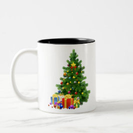 Caneca De Café Em Dois Tons Natal