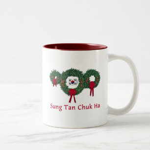 Caneca De Café Em Dois Tons Natal 2 de Coreia