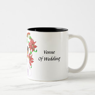 Caneca De Café Em Dois Tons Natal/chá de casamento que de dezembro eu agrido