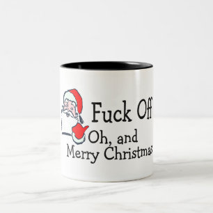Caneca De Café Em Dois Tons Natal da farsa de Bah