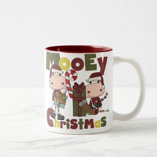 Caneca De Café Em Dois Tons Natal de Mooey (Direita)