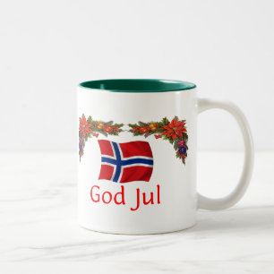 Caneca De Café Em Dois Tons Natal de Noruega