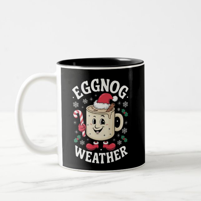 Caneca De Café Em Dois Tons Natal do Horário Eggen - Natal (Esquerda)