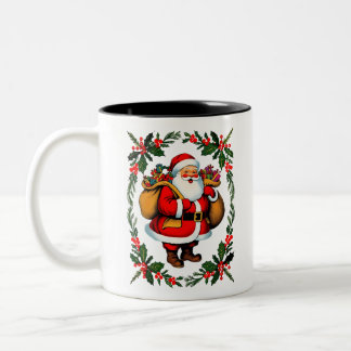 Caneca De Café Em Dois Tons Natal Festivo Festivo Festivo Bastante