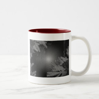 Caneca De Café Em Dois Tons Natal Poinsettia Black E Cinza II