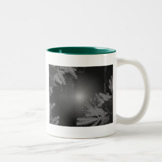 Caneca De Café Em Dois Tons Natal Poinsettia Black E Cinza II