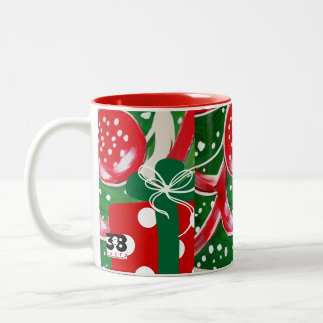 Caneca De Café Em Dois Tons Natal presente (Esquerda)