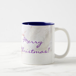 Caneca De Café Em Dois Tons Natal Vermelho e Branco Feliz Natal III