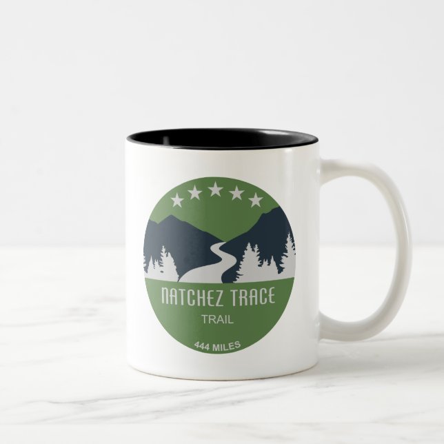 Caneca De Café Em Dois Tons Natchez Trace Trail (Direita)