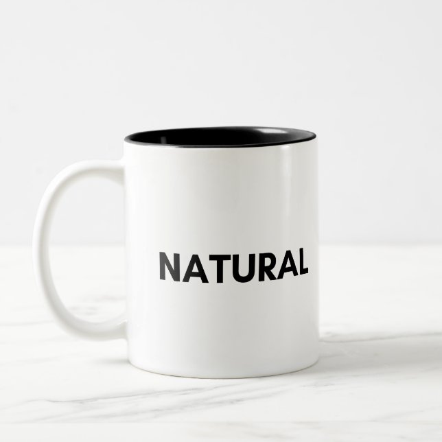 Caneca De Café Em Dois Tons natural (Esquerda)