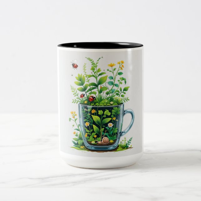 Caneca De Café Em Dois Tons Nature Mug (Centro)