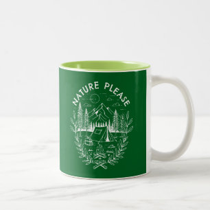 Caneca De Café Em Dois Tons Nature Por Favor