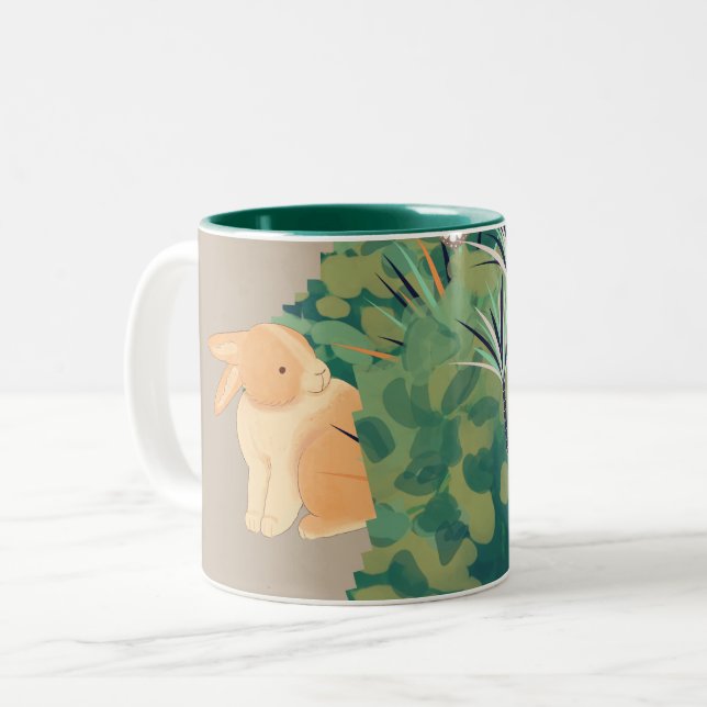 Caneca De Café Em Dois Tons Natureza (Frente Esquerda)