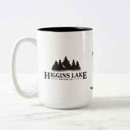 Caneca De Café Em Dois Tons Natureza Co. do lago Higgins