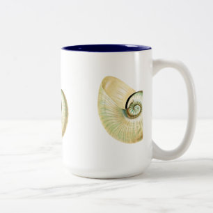 Caneca De Café Em Dois Tons Nautilus shell