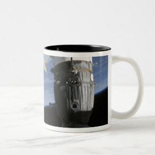 Caneca De Café Em Dois Tons Naves espaciais do russo Soyuz e do progresso