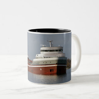 Caneca De Café Em Dois Tons Navio a vapor Edward L. Ryerson Coffee Mug