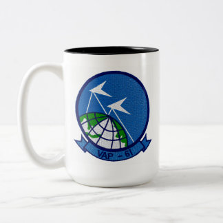 Caneca De Café Em Dois Tons Navy VAP-61 Photo Squadron Coffee Mug